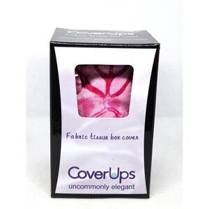 Cover Ups Uncommonly Elegant Pink Fabric Washable Tissue Box Cover for Home